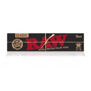 Raw Black King Size Slim Rolling Papers – Single Pack