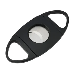 BLD Double Finger Double Blades Oval Cigar Cutter – Black