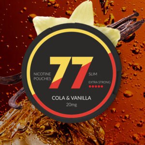 77 Nicotine Pouches Cola & Vanilla 20mg – Single Tin