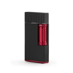 Colibri Julius Classic Double Flame Cigar Lighter – Black & Red
