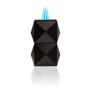 Colibri Quasar Table Triple Jet Flame Cigar Lighter – Black