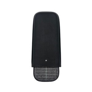 Dunhill White Spot Highland 9 Cigar Case (2 Robusto) – Limited Edition Black and White