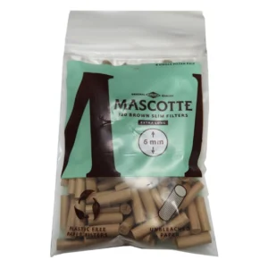 Mascotte Brown Unbleached Slim Filters – Single Bag