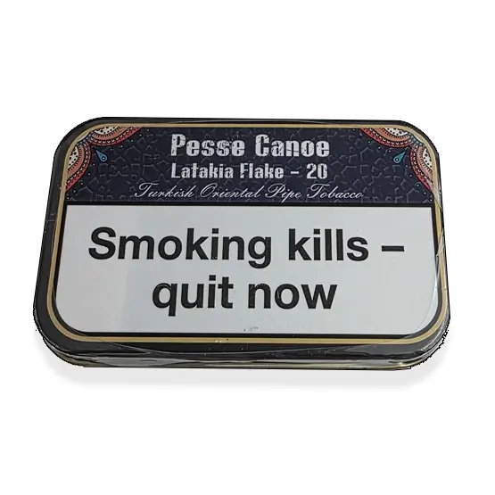 Pesse Canoe Latakia Flake 20 (Blue) Pipe Tobacco 50g – Single Tin