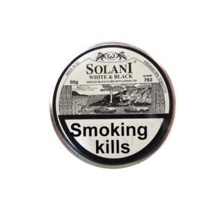 Solani Blend 763 White & Black English Black Flake Pipe Tobacco 50g – Single Tin