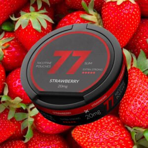 77 Nicotine Pouches Strawberry 20mg – Single Tin