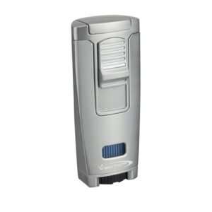 Vector Apex Triple Jet Flame Cigar Lighter – Chrome Satin