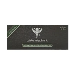 White Elephant 45 Activated Charcoal Filter 6mm – Single Pack