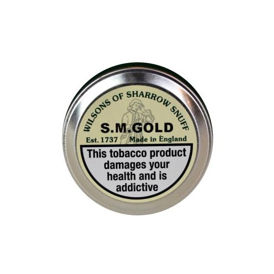 Wilsons of Sharrow S.M. Gold Snuff 20g – Single Large Tin